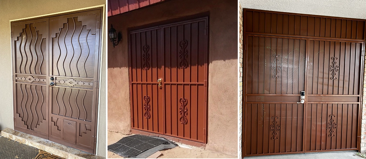 three types of sliding security door